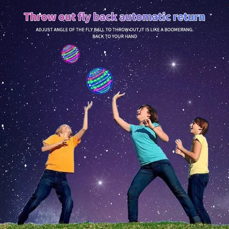 Magic Flying Ball LED Hover Spinner Hand Controlled Boomerang Toy Gift Kids