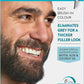 Just for men Moustache & Beard Dark Brown Dye, Eliminates Grey for a Thicker & Fuller Look M45