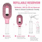 Hair Brush with Water Spray, 2-in-1 Misting Detangler for Wet Dry Curly Hair, Liquid Spraying Styling Tool with Refillable Bottle and Waterproof Storage Bag, Portable Travel Hairbrush Set