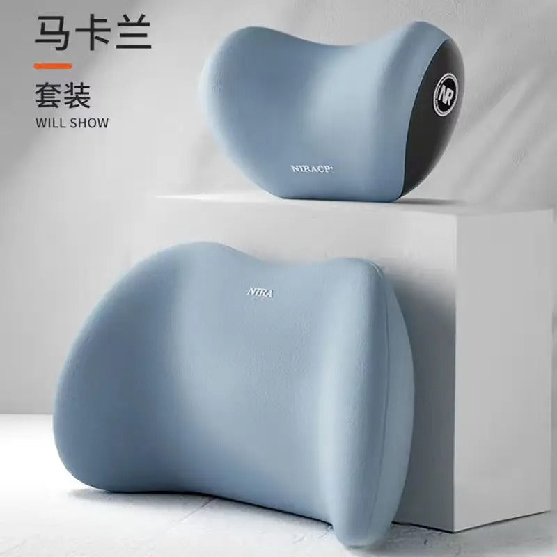 Car Headrest & Lumbar Support Cushion Pillow
