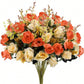 Artificial Flowers Silk Rose Wedding Home Festival Room Decoration Bride Bouquet Diy Scrapbooking Garland Wall Photography Props