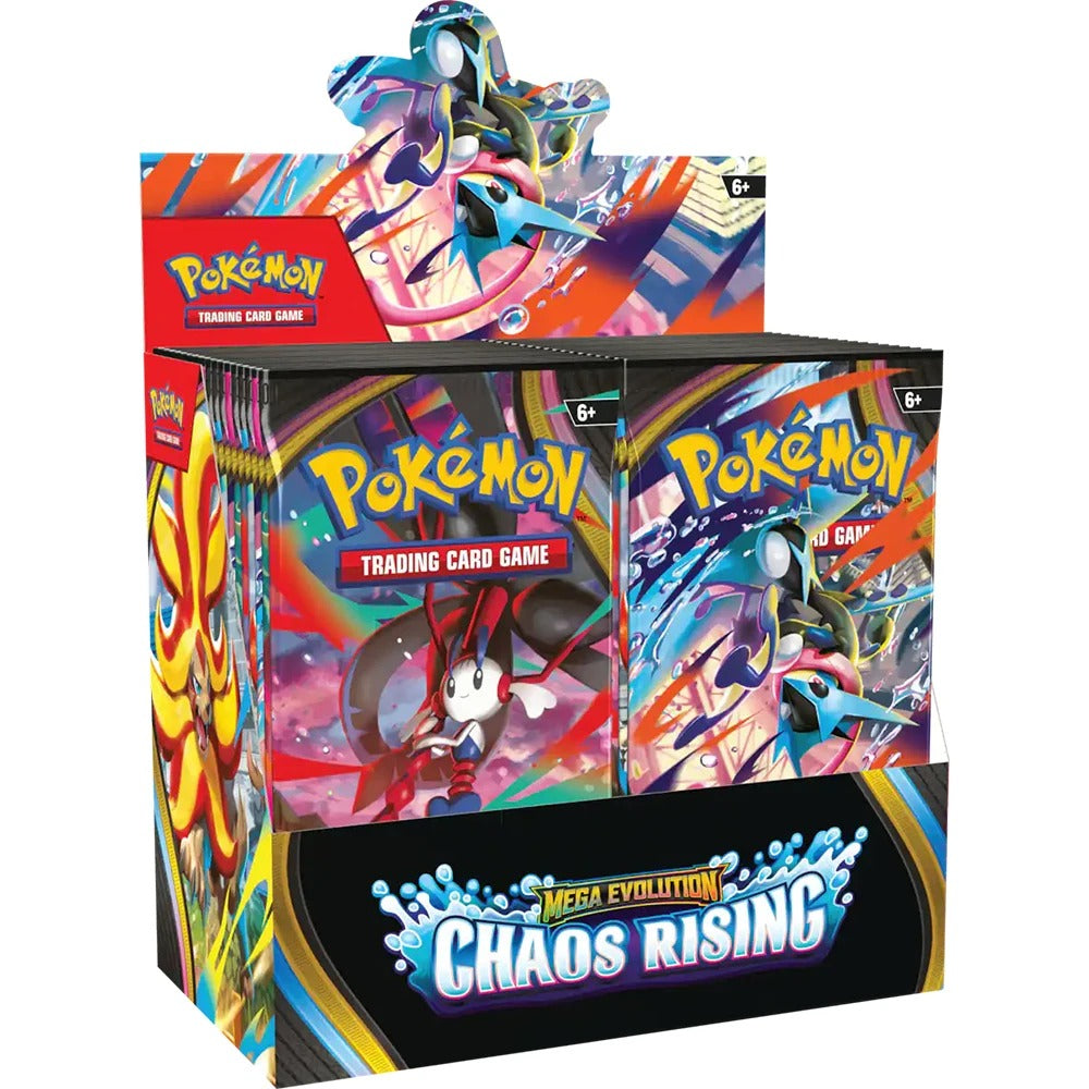 Pokémon TCG: Mega Evolution—Chaos Rising Booster Display