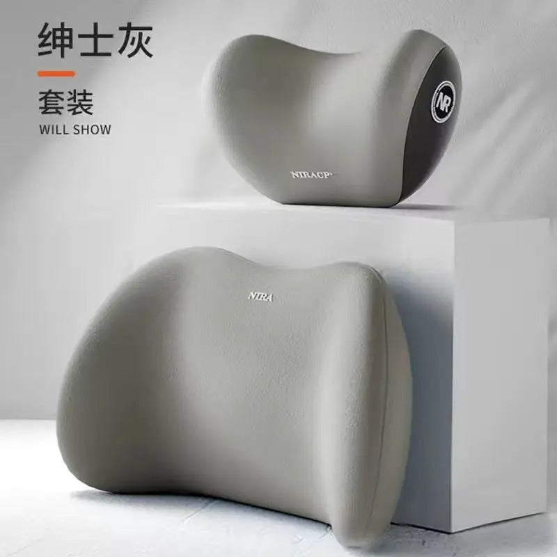 Car Headrest & Lumbar Support Cushion Pillow