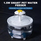 1200ml USB Cat Water Fountain Pet Drinking Dispenser Drinker Auto Filter Transparent Cat Drinker Automatic Cat Drink Bowl Filter
