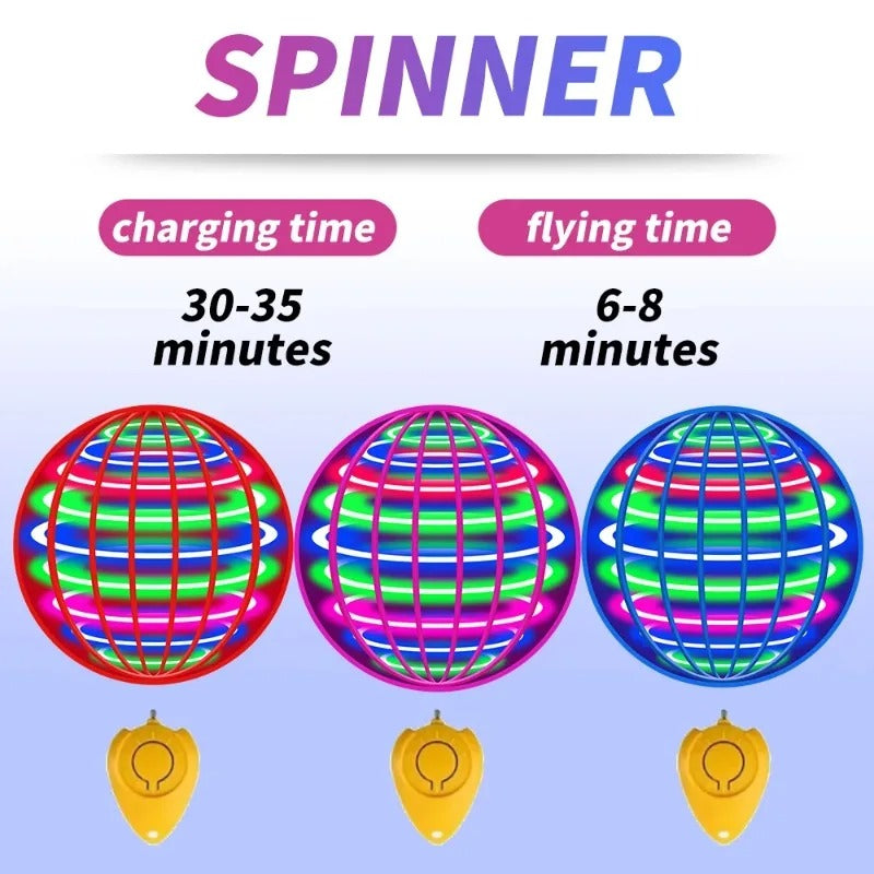 Magic Flying Ball LED Hover Spinner Hand Controlled Boomerang Toy Gift Kids