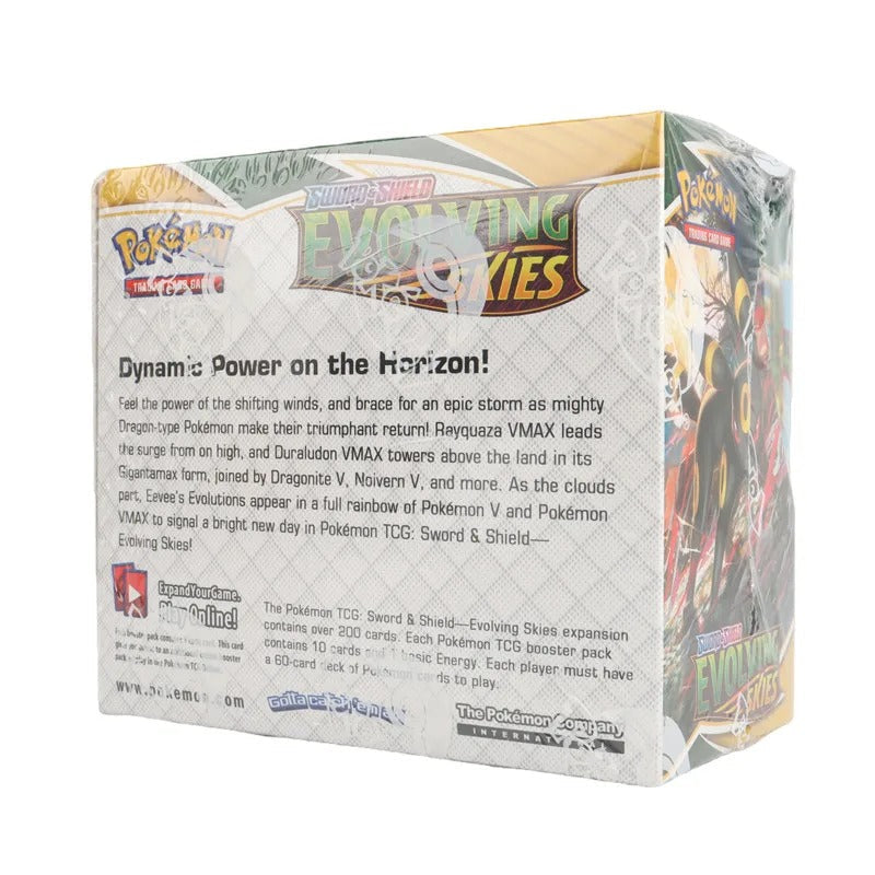 English Pokémon TCG: Sword shield Evolving skies Booster Box Pokemon trade card 36 Pack Box