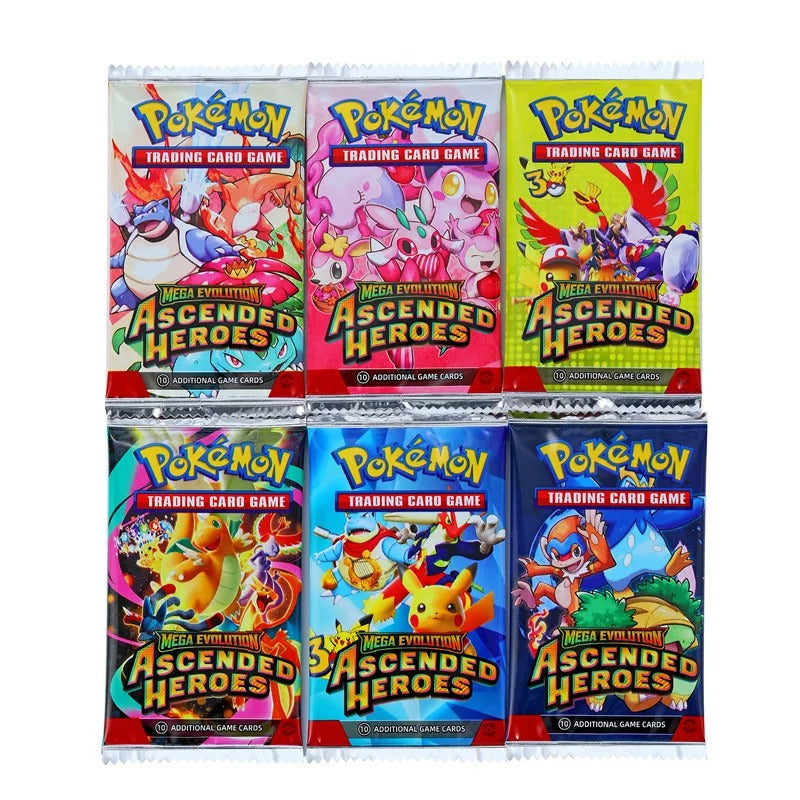 Pokémon Cards Whole Set Foil 36 Packs Charizard Ascended Heroes Booster Pack Ships Randomly from 4 Designs Prismatic Evolutions