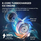 8000mAh USB Hanging Neck Fan Portable Bladeless Mini Rechargeable Mute LED Digital Display Electric Air Cooler Handheld