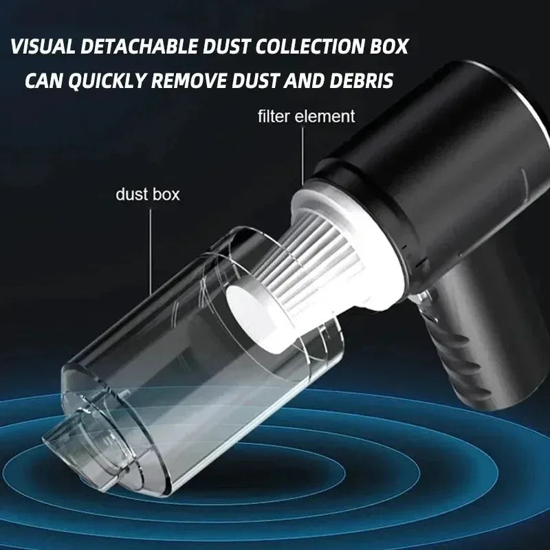 Strong Suction Portable Handheld Cordless Mini Car Vacuum USB Charging Multipurpose Cleaner For Car Home Office Sofa Pet Hair