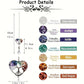 1pc Rainbow Crystal Sun Catcher, Tree Of Life Suncatchers Heart Shaped Hanging Ornament Chakra Stones Window Crystal Ball Prism