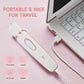4-in-1 Rechargeable Electric Lady Shaver Set - Portable 500mAh Wet & Dry Painless Trimmer for Face, Nose, Legs & Underarms