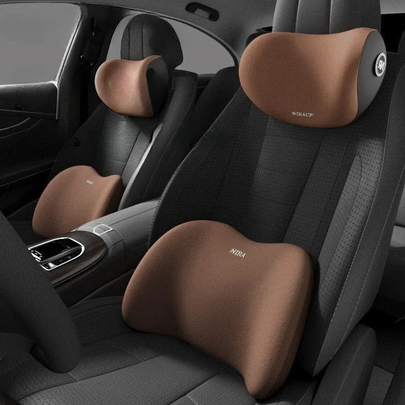 Car Headrest & Lumbar Support Cushion Pillow