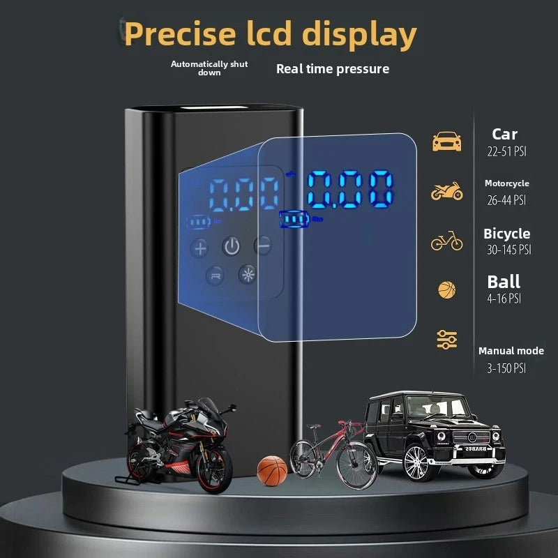 Wireless Air Pump For Electric Vehicles 12V Air Pump For Car, Motorcycle, Electric Vehicle, And Bicycle Tires