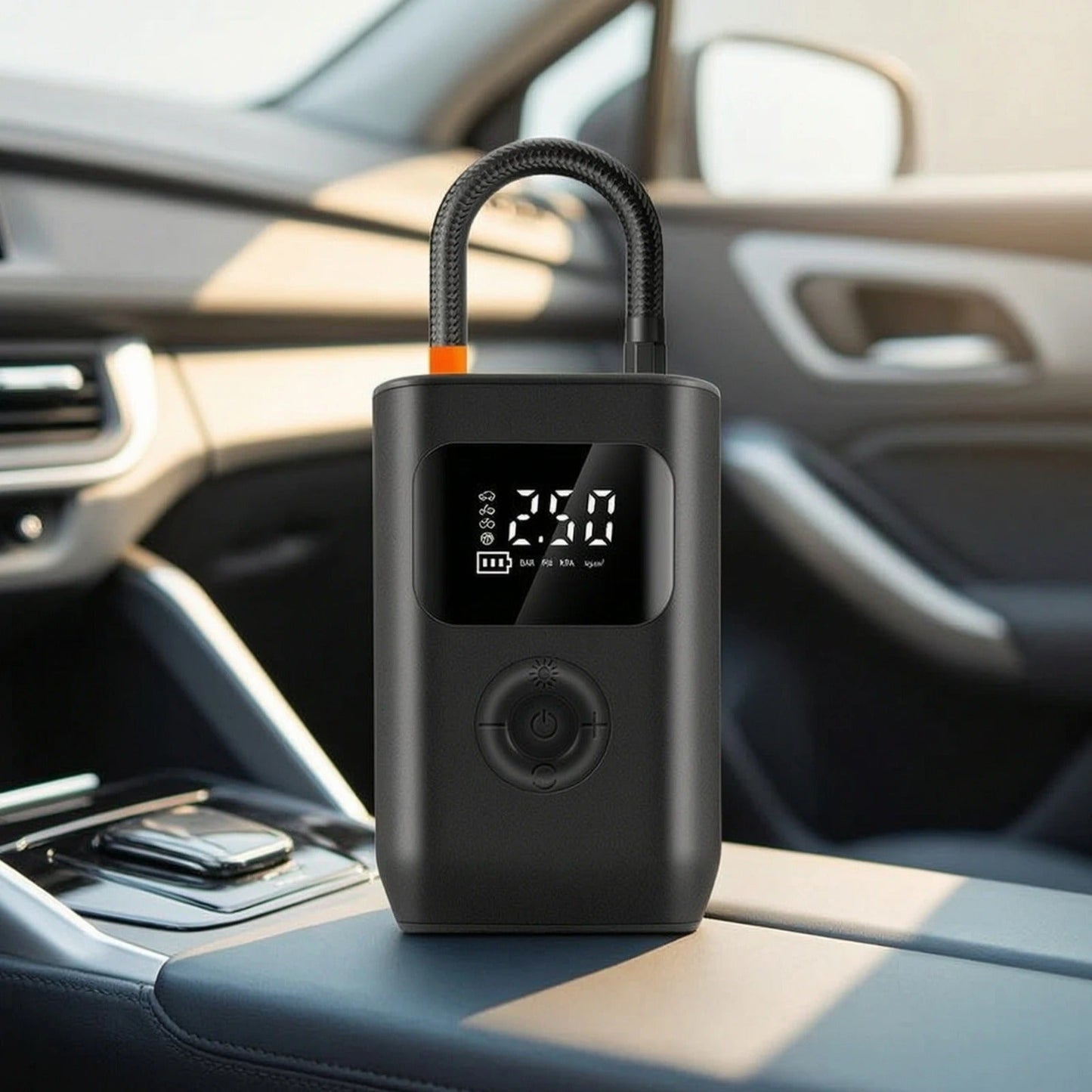 Tire Inflator with Gauge Electric Portable Tire Inflator for Drivers, Roadside Emergencies