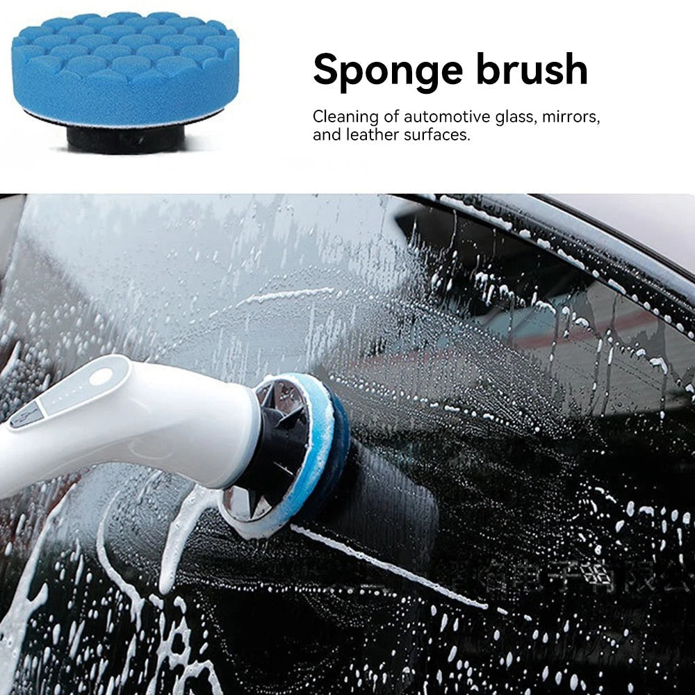 Electric Cleaning Brush 3-Gear Handheld Cordless Rotating Scrubber With Extended Handle Spin Scrubber For Bathroom Kitchen Floor