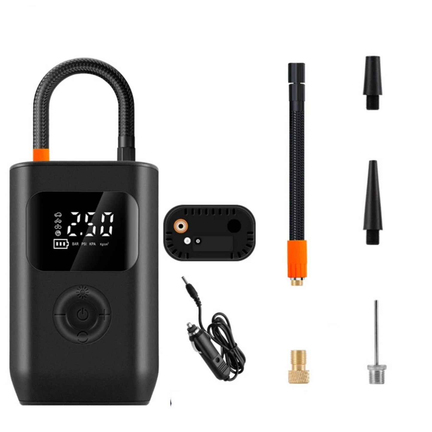 Tire Inflator with Gauge Electric Portable Tire Inflator for Drivers, Roadside Emergencies