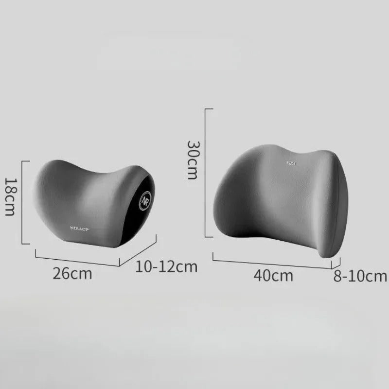 Car Headrest & Lumbar Support Cushion Pillow