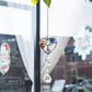 1pc Rainbow Crystal Sun Catcher, Tree Of Life Suncatchers Heart Shaped Hanging Ornament Chakra Stones Window Crystal Ball Prism
