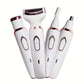 4-in-1 Rechargeable Electric Lady Shaver Set - Portable 500mAh Wet & Dry Painless Trimmer for Face, Nose, Legs & Underarms