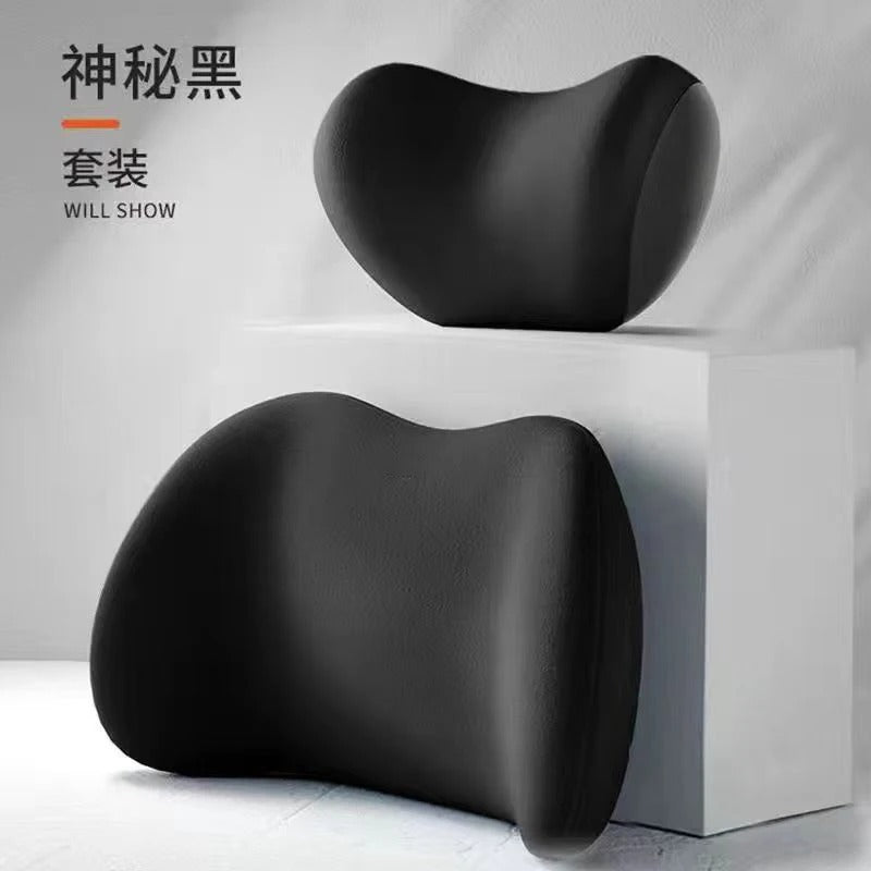 Car Headrest & Lumbar Support Cushion Pillow
