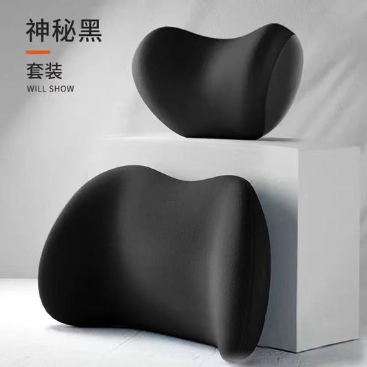 Car Headrest & Lumbar Support Cushion Pillow